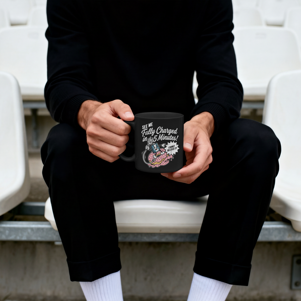 Charged In 5 Minutes | Coffee cup